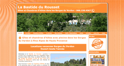 Desktop Screenshot of gites-provence-verdon.com